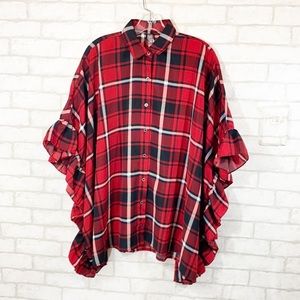 I Joah sleeves ruffle box top size Medium
